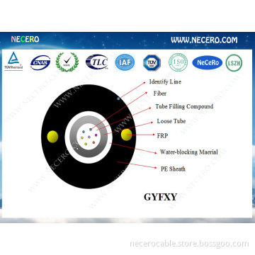 GYFXY unitube optic fiber cable